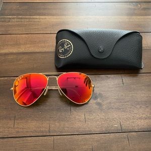 Polarized RayBan Aviator Sunglasses